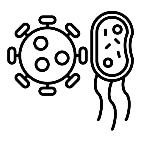 Bacteria And Virus Line Icon 14722133 Vector Art At Vecteezy