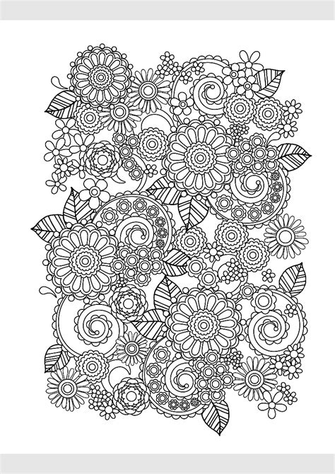 Zentangle Coloring Pages Doily Mandala Color Doodle Adult Page Coloring Book Visual