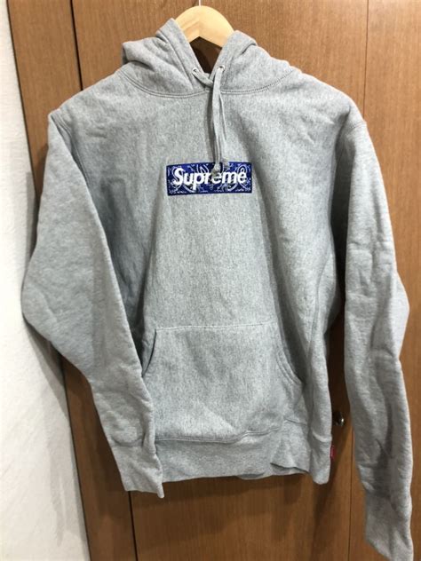 【目立った傷や汚れなし】supreme シュプリーム Bandana Box Logo Hooded Sweatshirt バンダナ ボックス