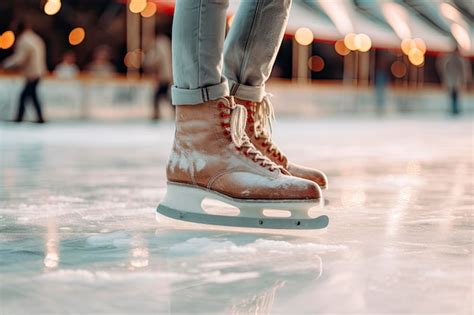 Premium Photo | Couple ice skating