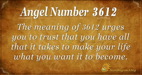 Angel Number 3612 Meaning: A Sign Of Improvement - SunSigns.Org