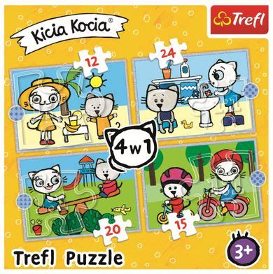 Trefl Kicia Kocia Puzzle 4w1 Smyk