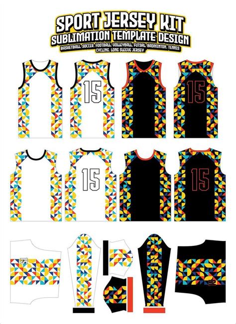 Sublimation Jersey Template Vector Art Icons And Graphics For Free