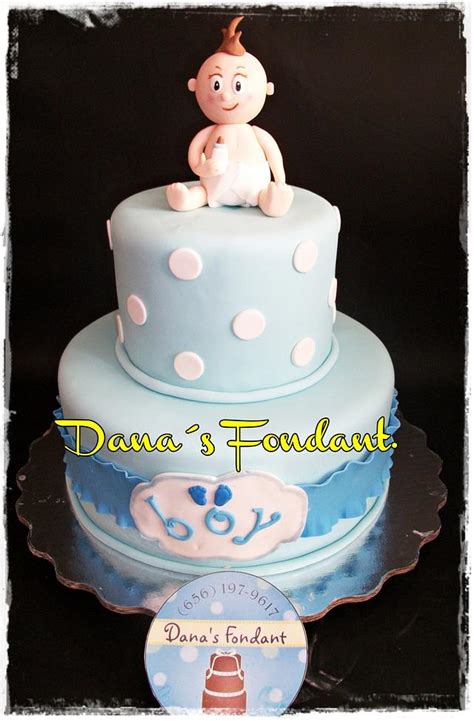 Baby Boy Decorated Cake By Danas Fondant CakesDecor