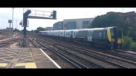 SWR Class 450 Approaching Eastleigh 18 7 2023 YouTube