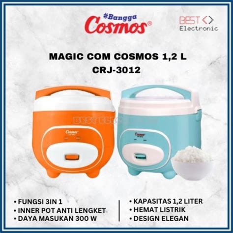 Jual COSMOS RICE COOKER MAGIC CRJ3012 CRJ 3012 CRJ 3012 1 2