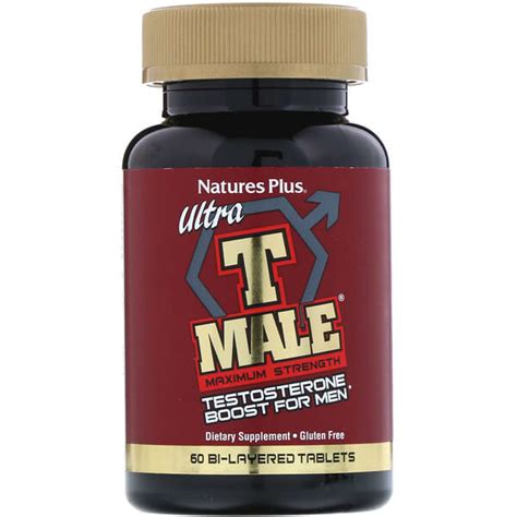 Naturesplus Ultra T Male Testosterone Boost For Men Maximum Strength 60 Bi Layered Tablets