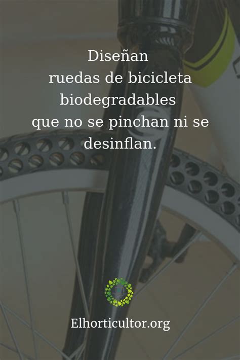 Dise An Ruedas De Bicicleta Biodegradables Que No Se Pinchan Ni Se