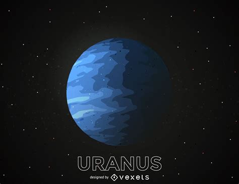 Ilustração do planeta Urano Baixar Vector