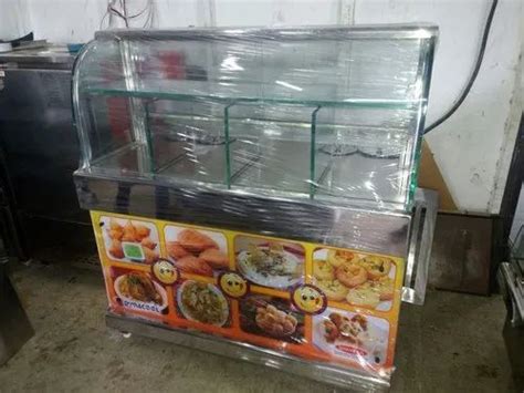 Stainless Steel Glass Stainless Steel Hot Snacks Display Counter Size 3 Feet Minimum At Rs