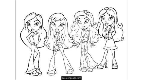 Dibujo De Bratz Para Colorear Y Pintar 12192