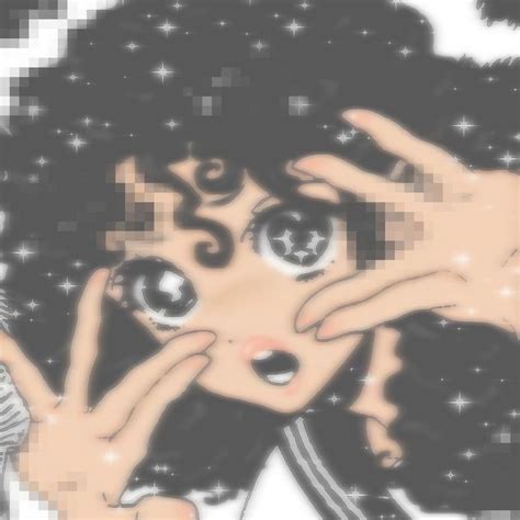 Anime Curly Hair Curly Hair Cartoon Curly Hair Drawing Black Girl