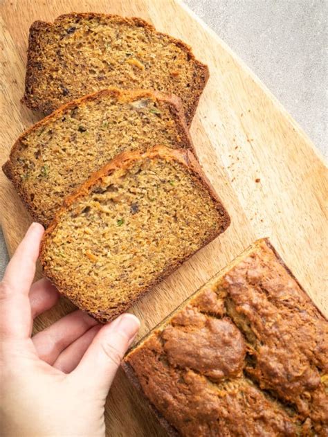 Zucchini Carrot Banana Bread Recipe A Red Spatula