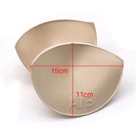 1pair Sexy Sponge Swimsuit Pad Chest Cups Inserts Breast Bra Enhancer Push Up Bikini Padded