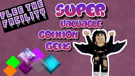 Ranking Common Seasonal Gem Values List Flee The Facility Roblox