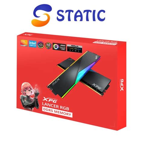 XPG Lancer RGB 32GB (2x16GB) DDR5 6000MHz - Static