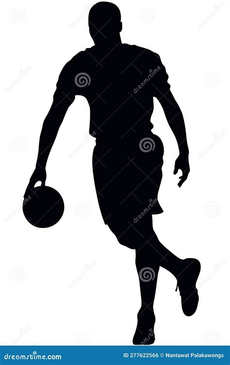 Silhouette Basketball Player , Shadow Sport Illustration, White ...