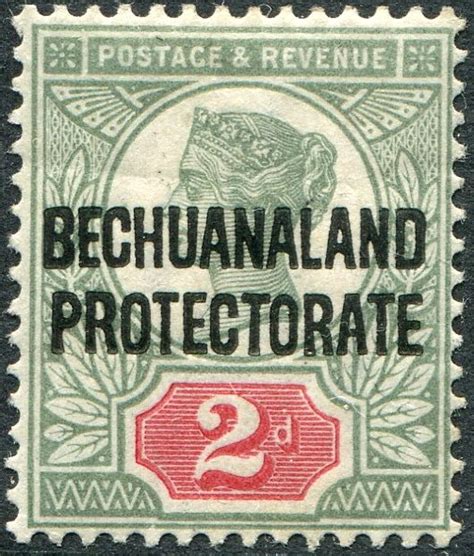 Bechuanaland 1897 1902 2d Grey Green And Carmine Sg 62 Mounted Mint