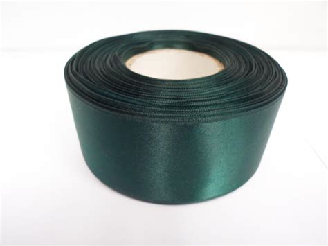 Forest Dark Green Satin Ribbon Double Sided Mm Mm Mm Mm Mm Mm