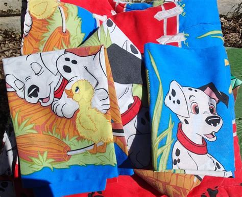 Disney 101 Dalmatians Reversible Full Bed Comforter Flat Sheet 2 Pillowcases Disney Bedding