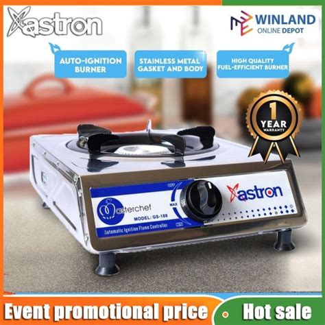 ASTRON By Winland Heavy Duty Single Burner Gas Stove Stainless Body