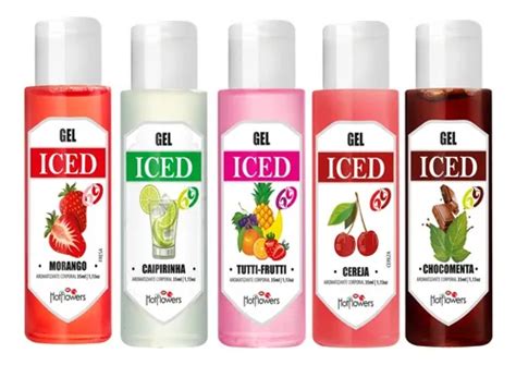 Gel Iced Aromatizante Refrescante Oral Hot Flowers Ml Fragr Ncia Morango Mercadolivre