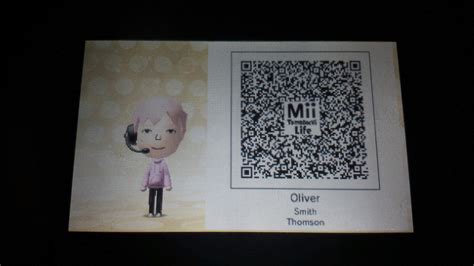 Oliver Qr Code I Changed His Name Tomodachi Life Amino