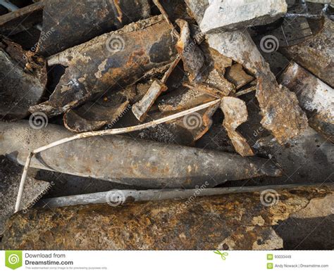 Old Broken Sewage Pipes Stock Image Image Of Stainless 93033449