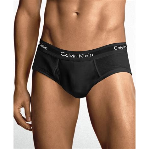 Lyst Calvin Klein Hip Brief 2 Pack In Black For Men