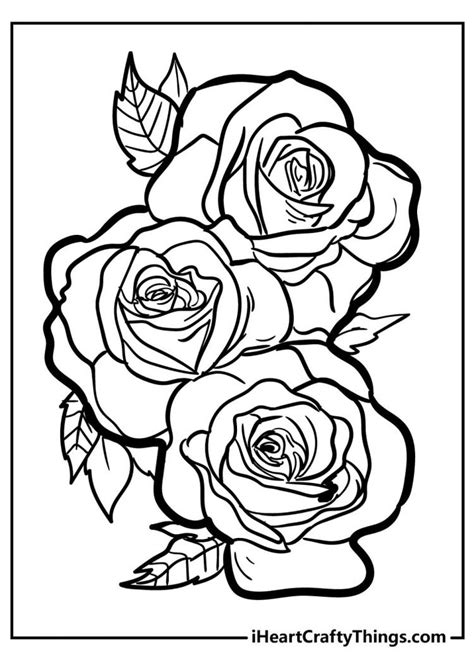 Rose Coloring Pages Original And 100 Free 2021