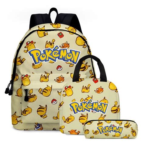 Sac à dos Pokemon Pikachu Design 15 7 pouces pour filles et garçons