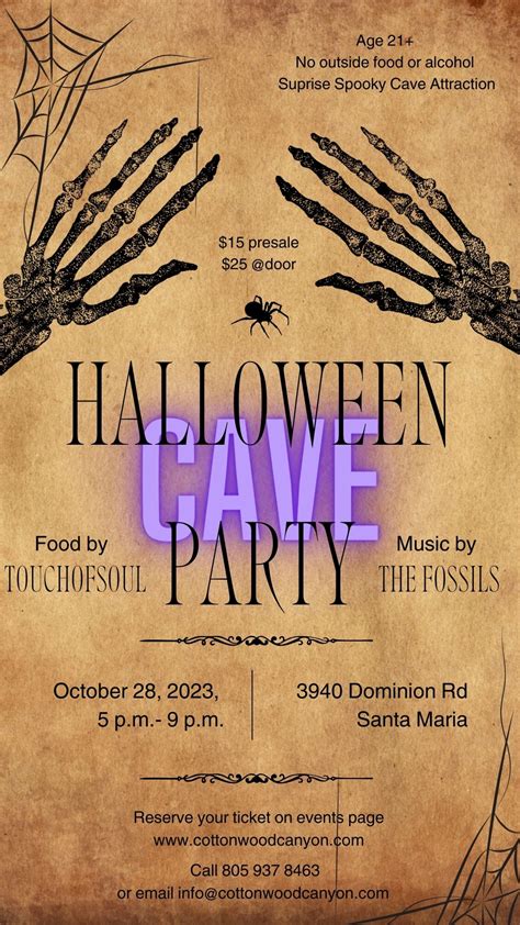 Halloween Cave Party | My805Tix