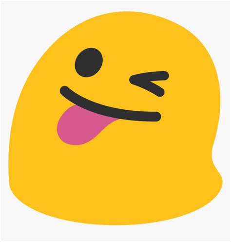 Emoji Wink Emoticon Tongue - Google Tongue Out Emoji, HD Png Download - kindpng