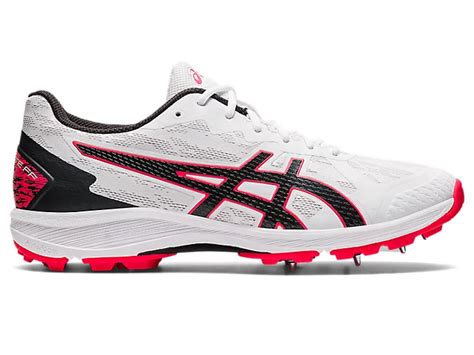 Men S Strike Rate Ff White Graphite Grey Cricket Asics Australia