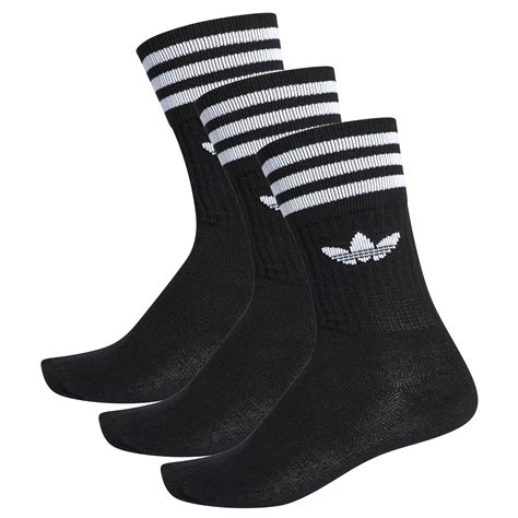 Adidas Original Solid Crew Socks Black S21490