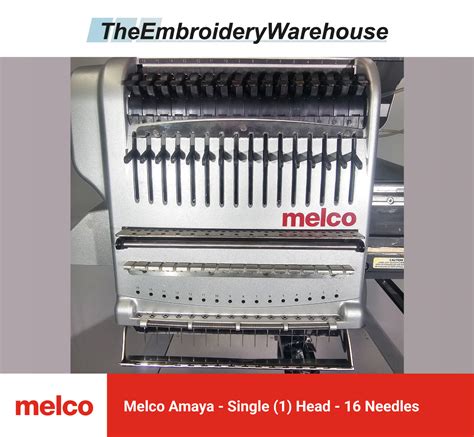 Melco EMT16 Single Head 16 Needles Commercial Embroidery Machine