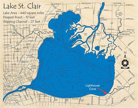 Lake St. Clair Map