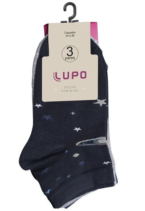 Kit Feminino 3 Pares De Meia 4535 089 Lupo Le Lingerie