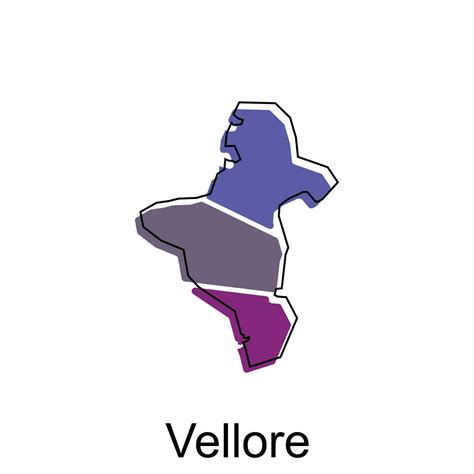 Vellore Map Vector Map Of The India Country Borders Of For Your