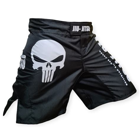 Bermuda Jiu Jitsu Sem Kimono The Punisher Competidor MMA Muay Thai