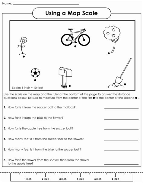 Map Scale Worksheet 4th Grade Luxury 16 Best Of Using A Map Key