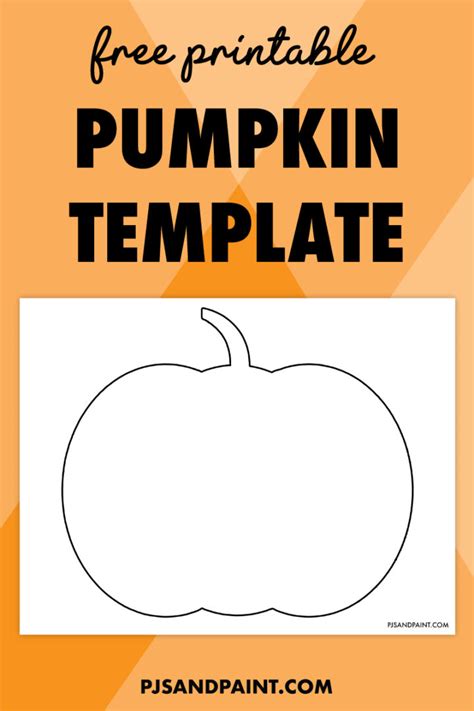 Free Printable Pumpkin Template Pjs And Paint