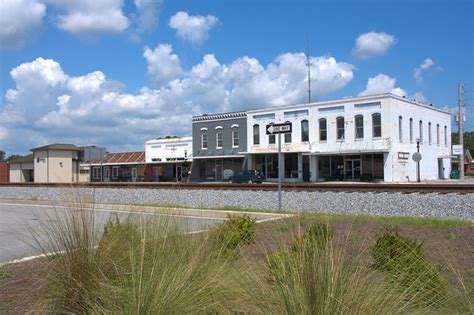 Main Street Storefronts Claxton Vanishing Georgia Photographs By