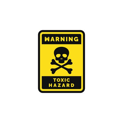 Toxic Hazard Caution Warning Symbol Design Vector 25660911 Vector Art