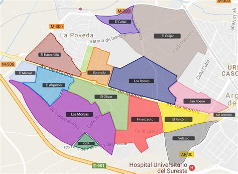 Polígonos industriales Mapa Conjuntos de Datos Ayuntamiento de