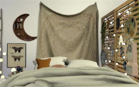 Sims 4 Boho Bedroom | Boho bedroom, Bedroom, Sims