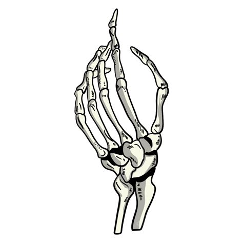 Skeleton Hand Holding Cards