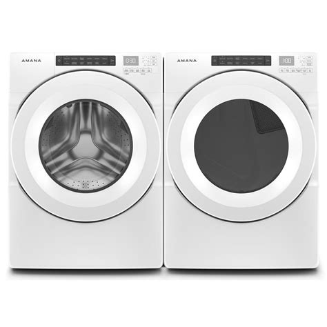 Shop Amana High Efficiency Stackable Front-Load Washer & Gas Dryer Set ...