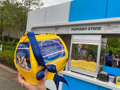 New Th Anniversary Disney Skyliner Popcorn Bucket Soars Into Epcot