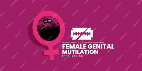 Premium Vector International Day Of Zero Tolerance For Female Genital